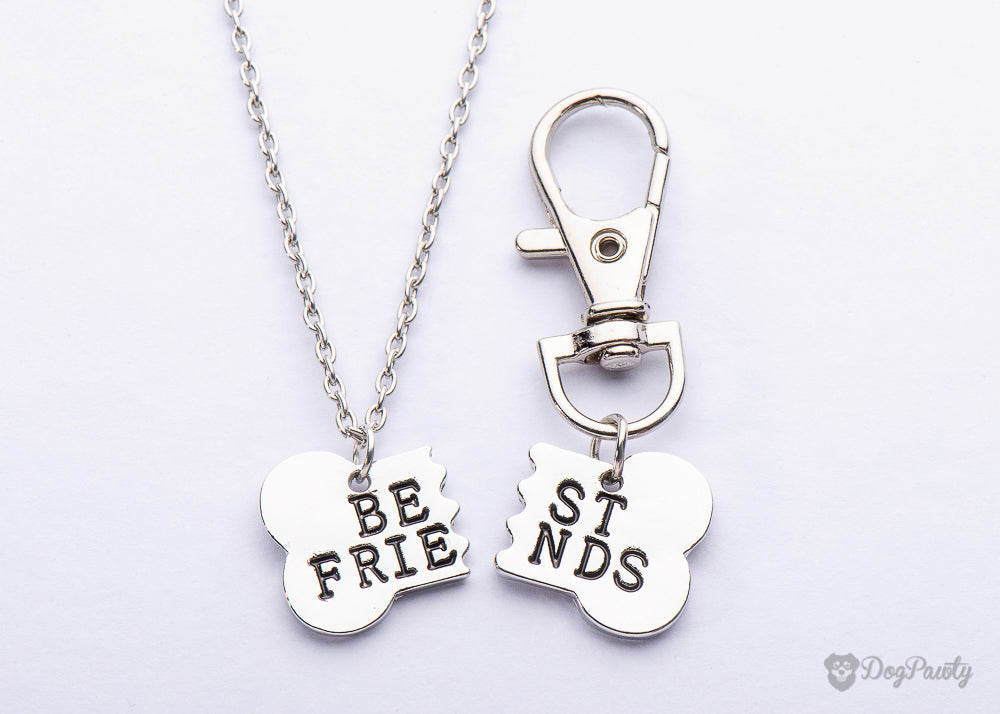 dog and owner best friend necklace