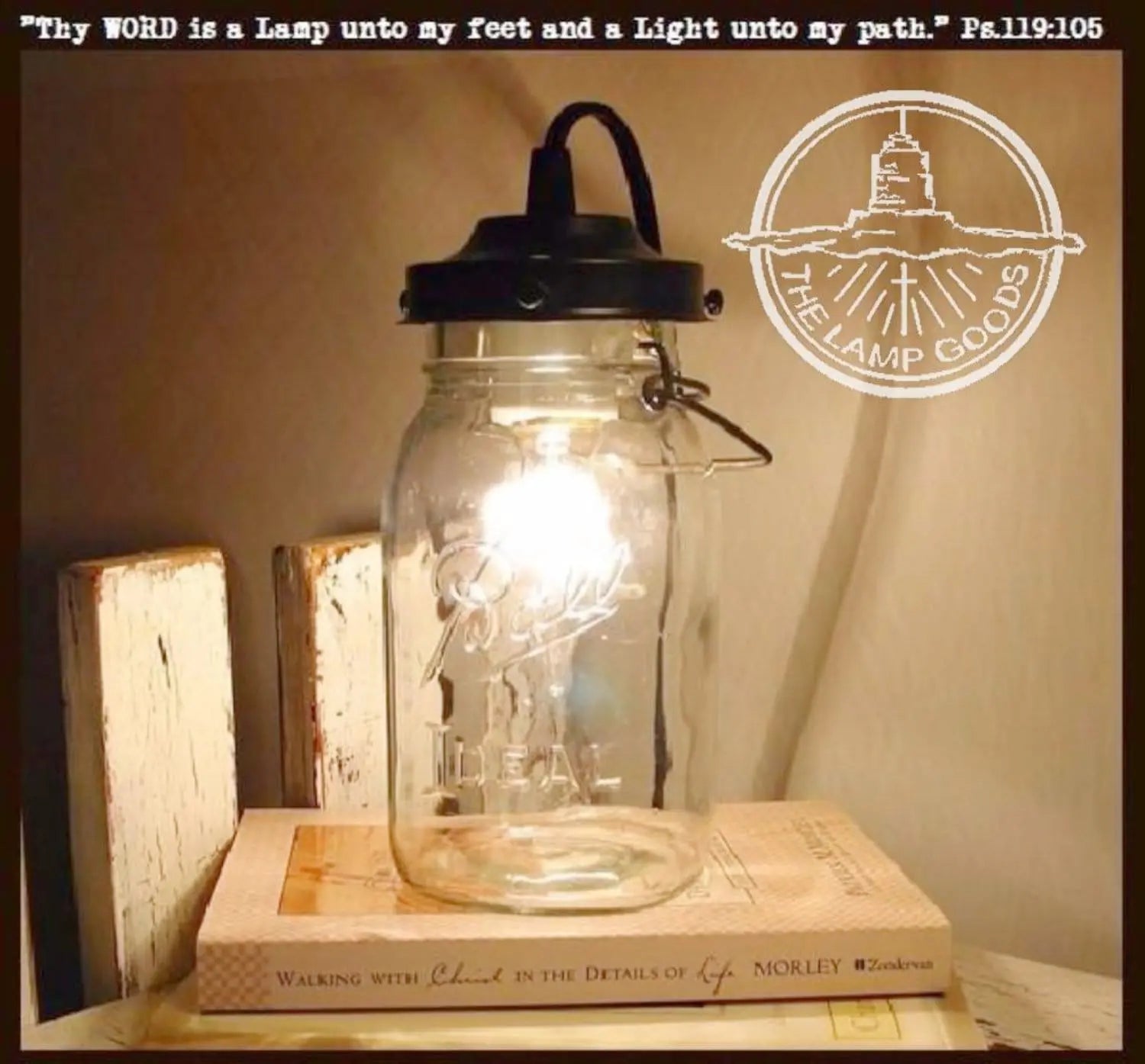 Mason Jar Lamp Table Vintage Quart Jar The Lamp Goods