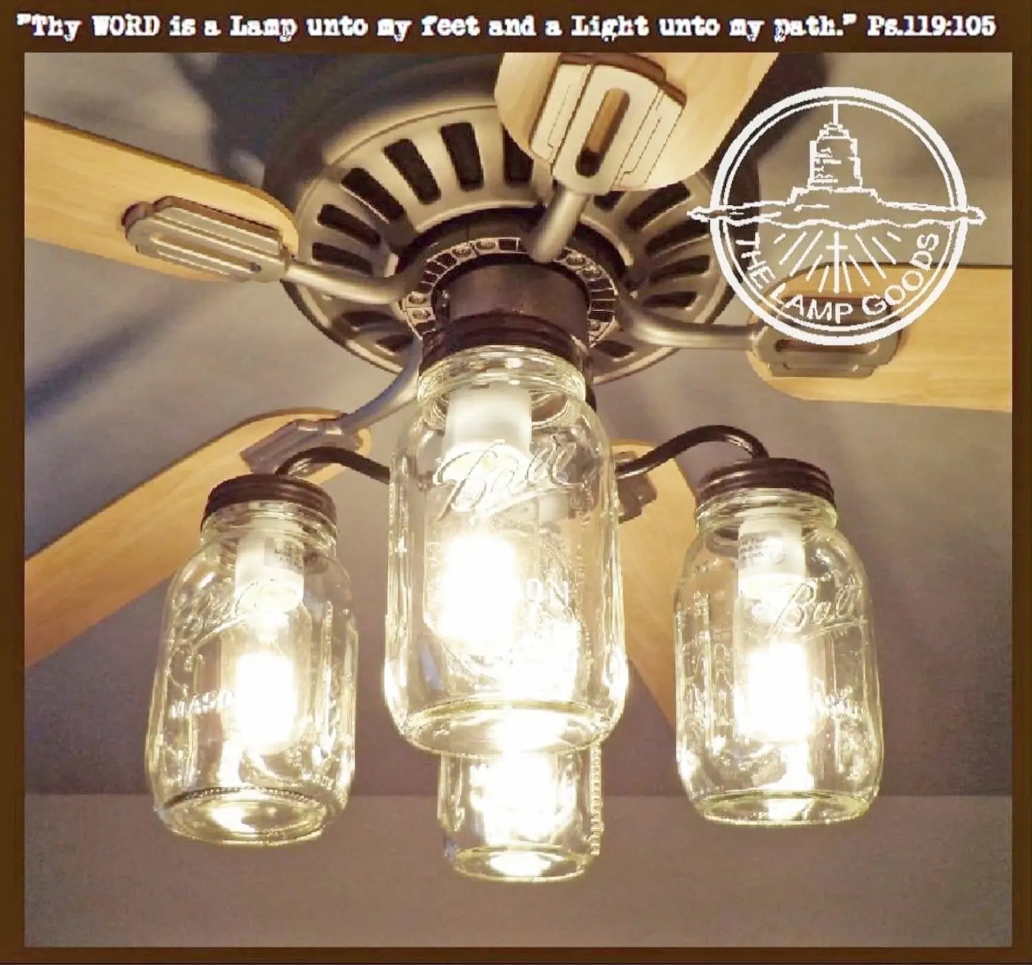 Mason Jar Ceiling Fan Light Kit New Quart Jars The Lamp Goods