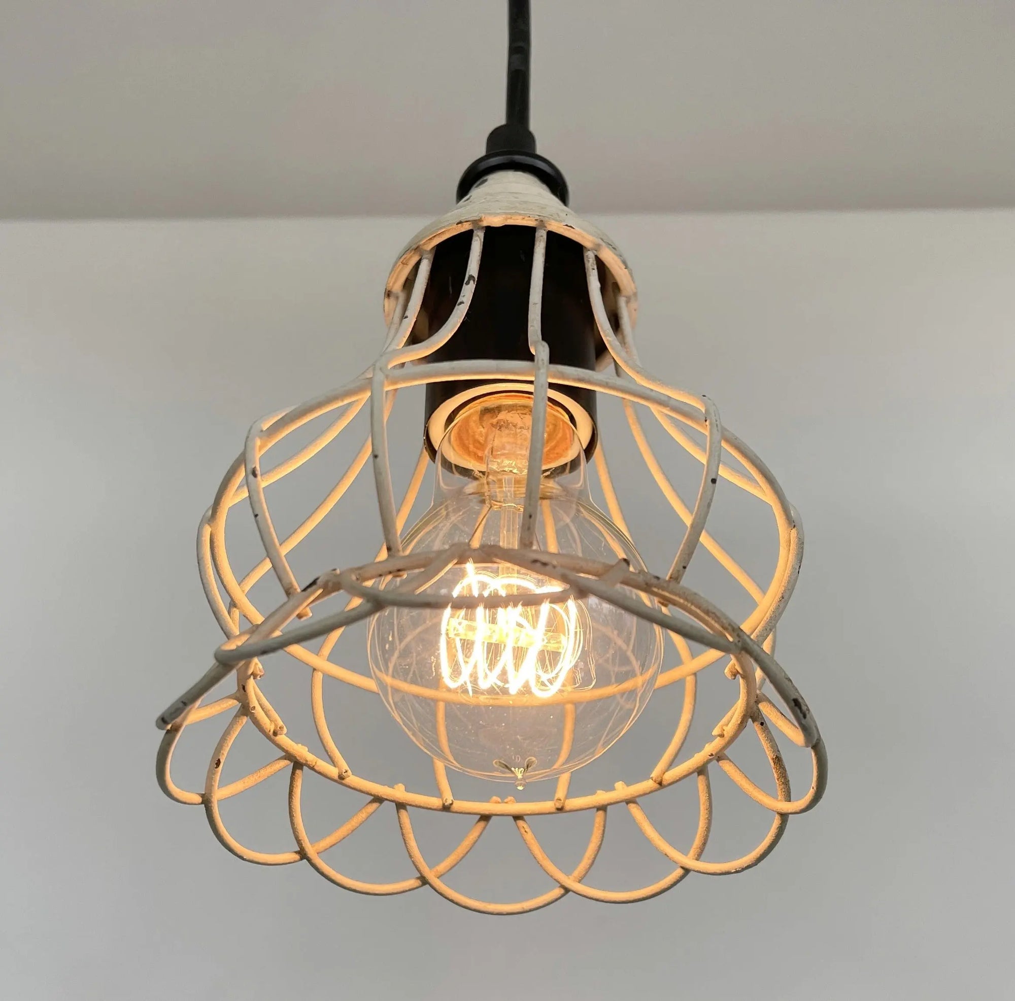 GZBtech Industrial Dome Pendant Light 1-Light Metal Chain Adjustable  Farmhouse Hanging 505 Inches Vintage Rustic Lig 流行店 インテリア・寝具 