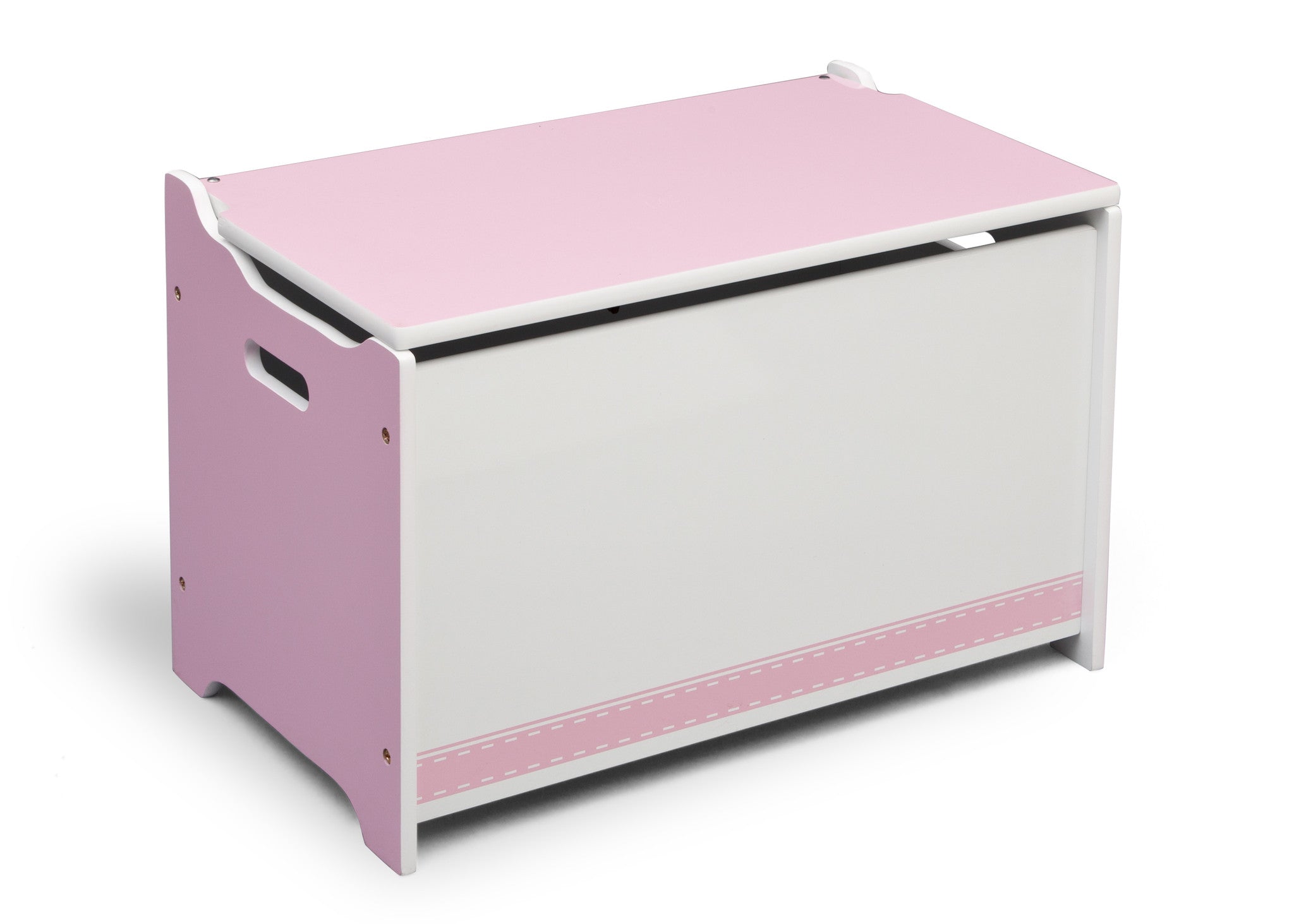 wooden pink toy box