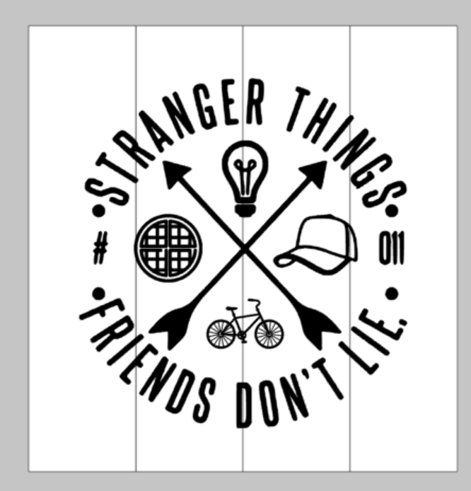 Download Stranger things - Friends don't lie round design - Mommy's ...