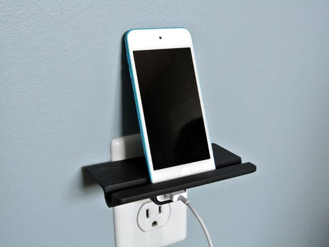 phone shelf wall outlet 3d print
