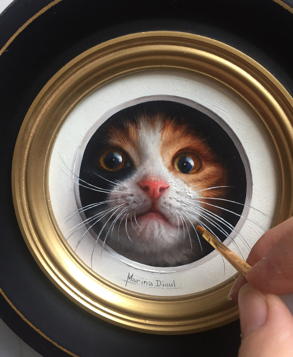 Miniature oil painting by Marina Dieul