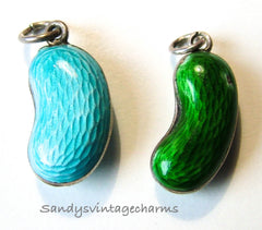 enamel lucky bean charms sandys vintage charms