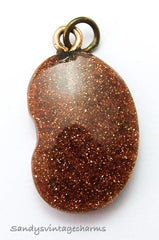 goldstone lucky bean charm sandys vintage charms