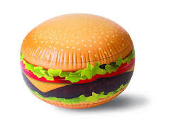 Gigantic Burger Inflatable Beach Ball