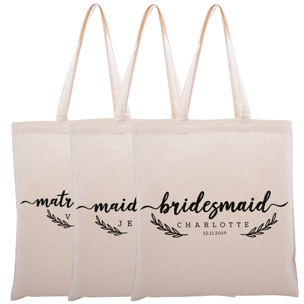 Monogram Canvas Tote, Bridesmaid Gift, Patty Bzz