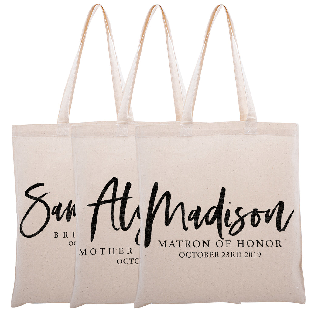 Personalized Tote Bag  Customize Name Travel Bachelorette Party and G –  Zexpa Apparel