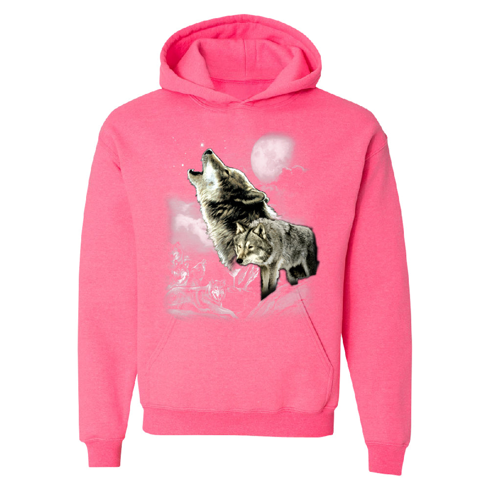 Zexpa Apparel™ Call of the Wild Howling the Full Moon Unisex Hoodie Al