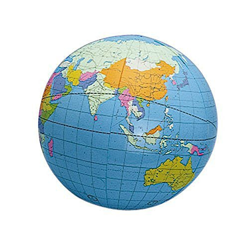 world globe beach ball