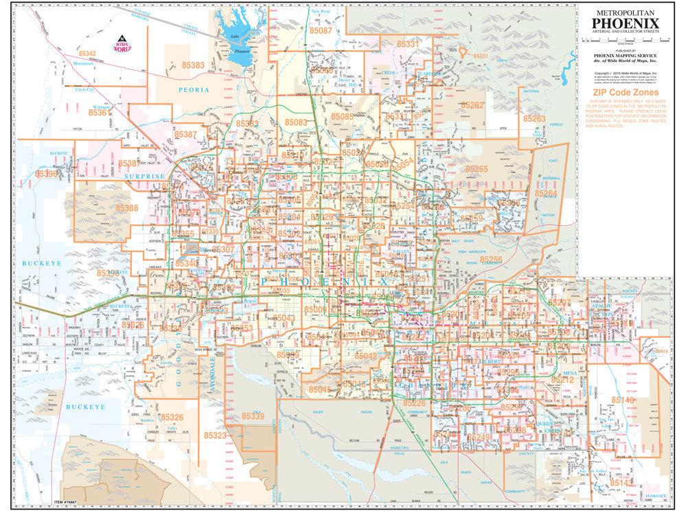 south east phoenix zip code map