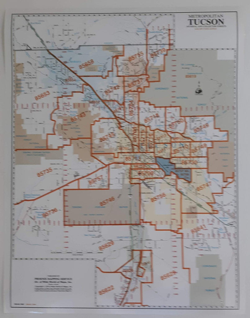 Tucson Zip Code Map Printable 9914