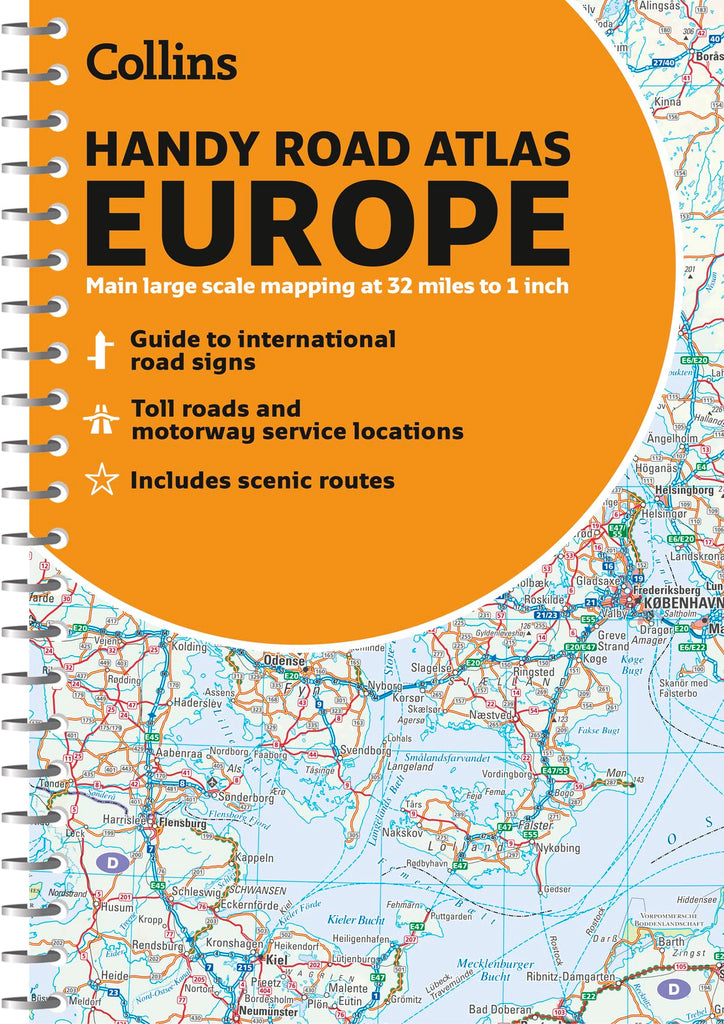 Collins Handy Road Atlas Europe [Spiralbound] Collins Maps Wide