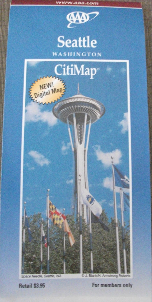 AAA Seattle Washington CitiMap City Map (Folded map) Wide World Maps