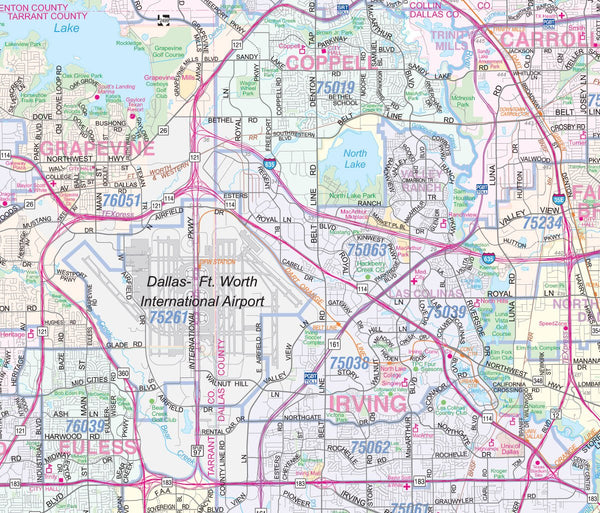 29 Fort Worth Zip Code Map Maps Database Source