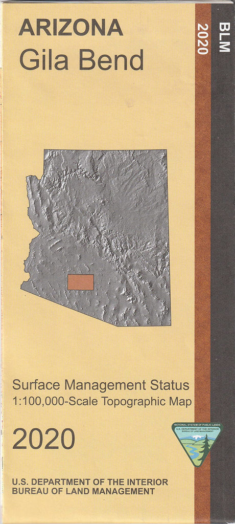 Gila Bend Surface Management Status 1100000 Scale Topographic Map Wide World Maps And More 5801