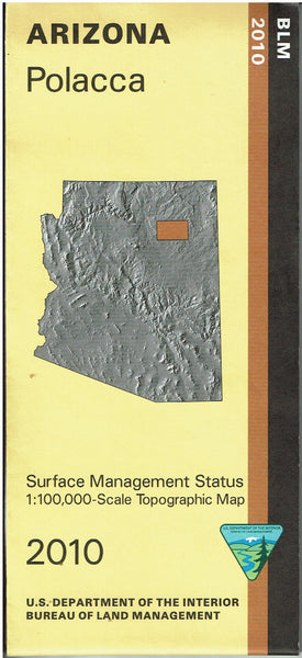 Polacca Surface Management Status 1100000 Scale Topographic Map Arizona 60×30 Quadrangle 3975