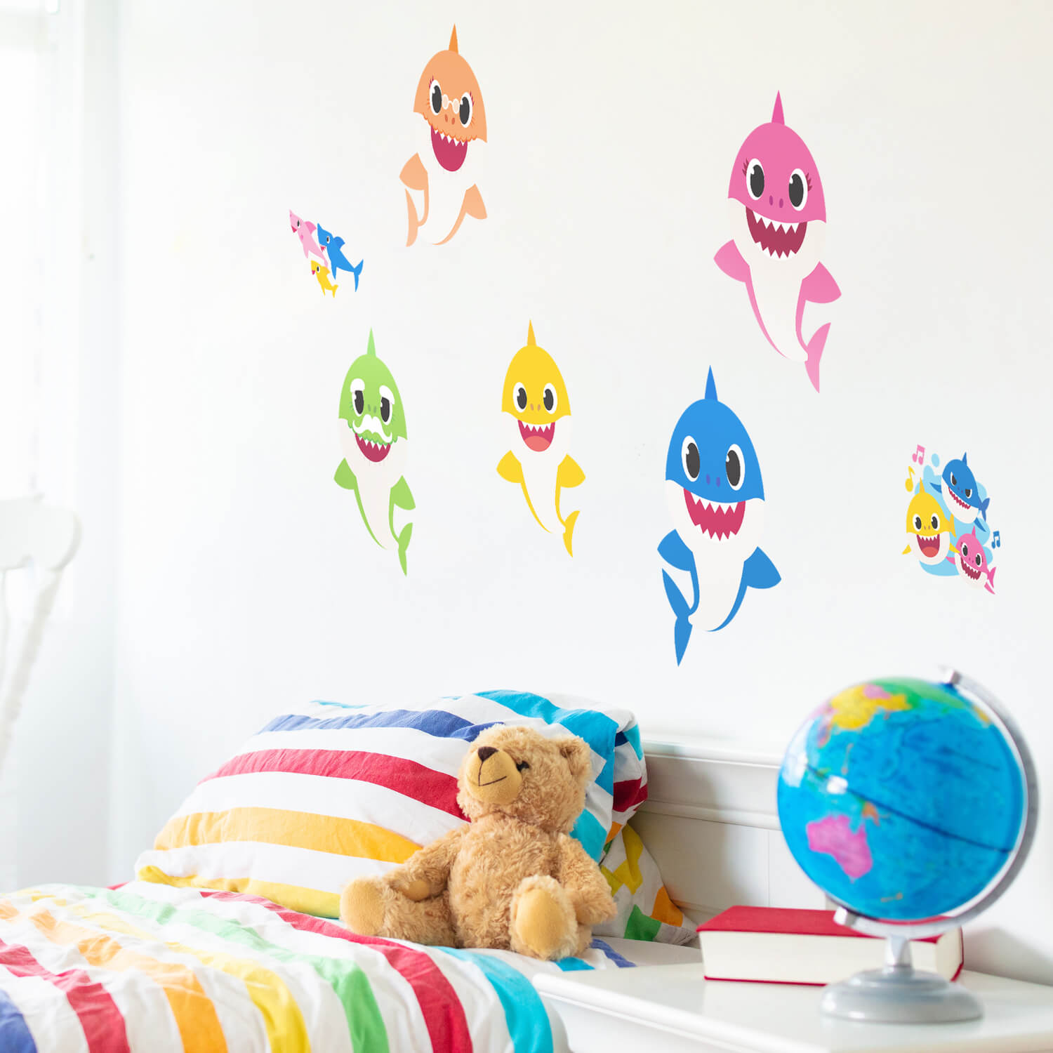 Baby Shark Theme Birthday Decoration on Wall
