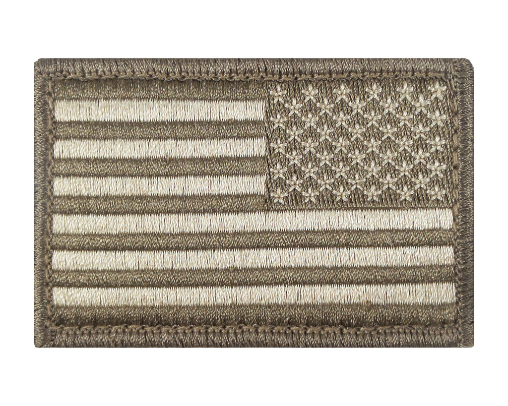 Reverse USA American Flag Tactical Velcro Fully Embroidered Morale Tag ...