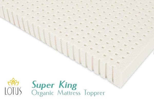 Lotus Super King Size 100 Natural Organic Talalay Latex