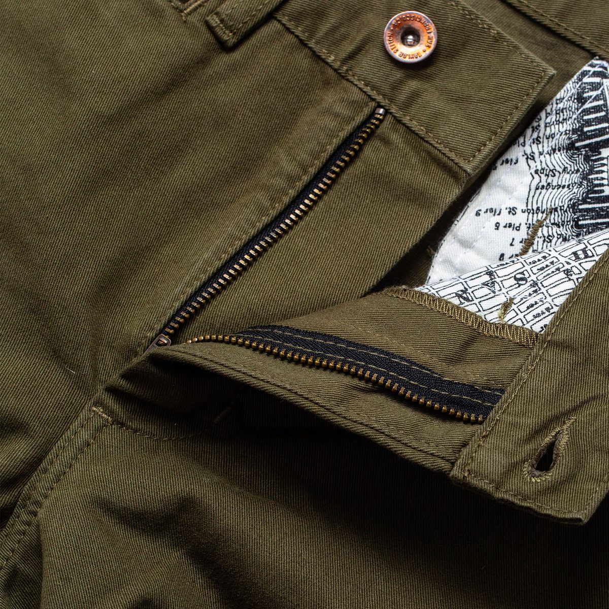 The Slim Chino - Olive – Fontenelle Supply Co.