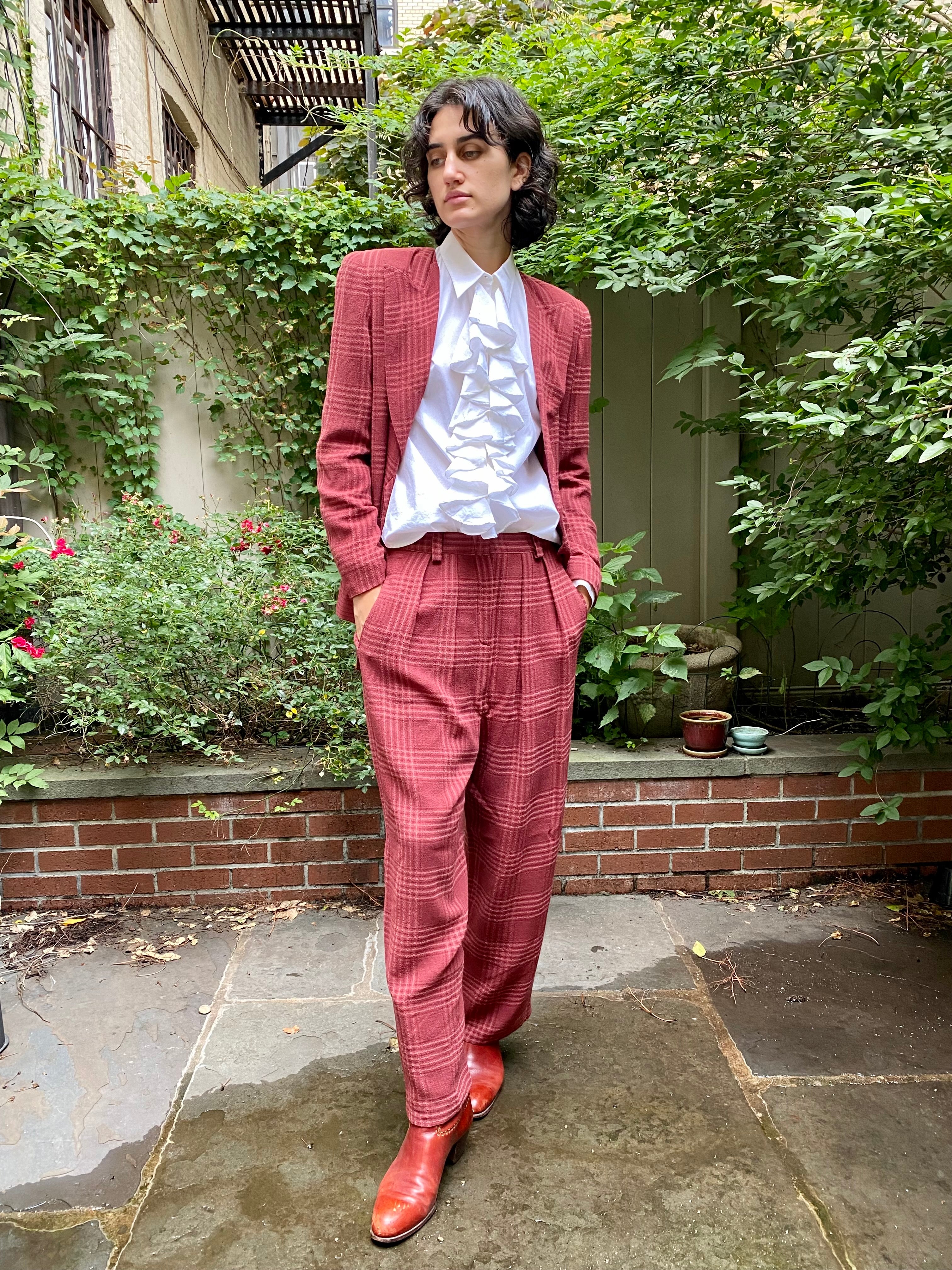 Sonia Rykiel Plaid Suit