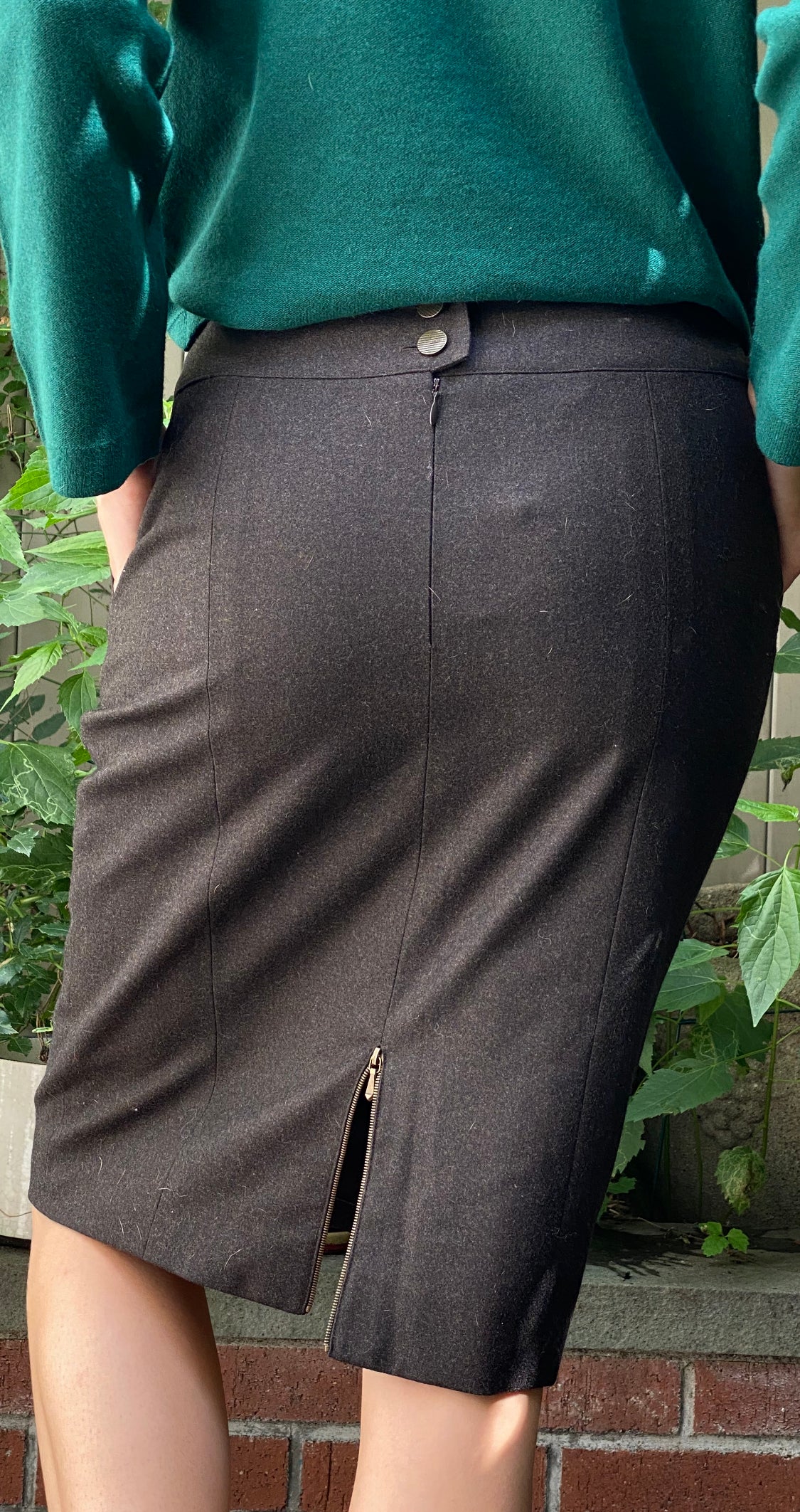 Vintage Chanel Brown  Skirt