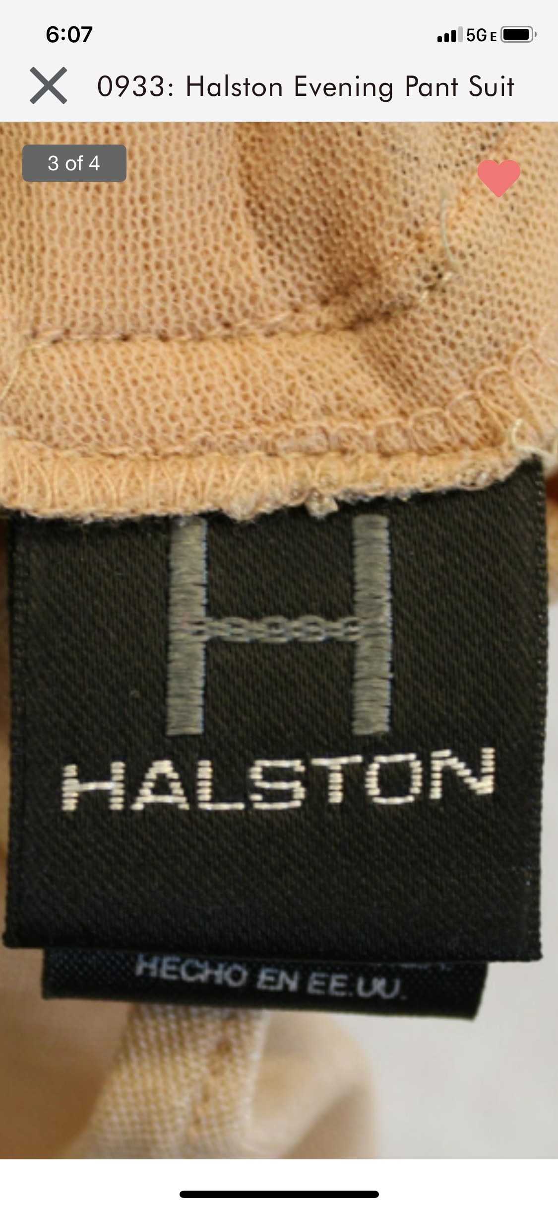 Vintage Halston Silk Pant Suit
