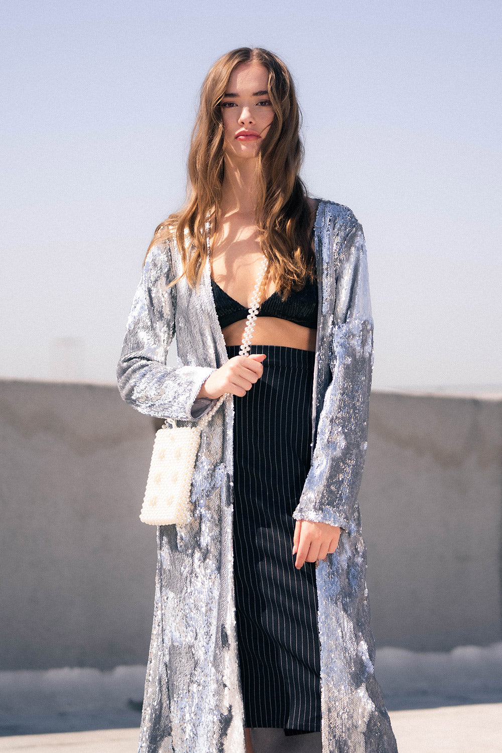 sequin duster