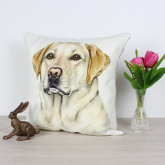 Yellow Labrador WaggyDogz Cushion