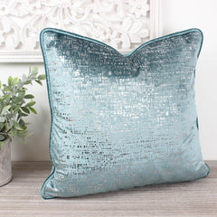 Zinc Duck Egg Velvet Cushion