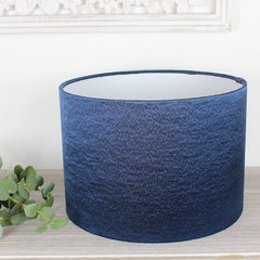 Indigo Alchemy Drum Lampshade