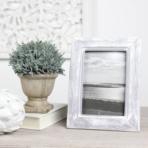 Grey and white wood effect frame