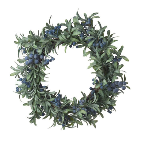 Christmas Blueberry Wreath