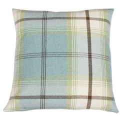 Duckegg Balmoral Checked Cushion