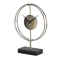 Gold Ring Clock on Stand