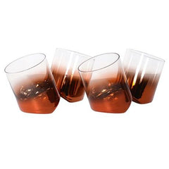 Set of Bronze Base Tipsy Tumblers