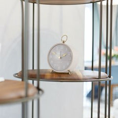 Wren Plaster Alarm Mantel Clock