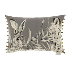 Charcoal Hunt Fox Hare Voyage Maison Cushion