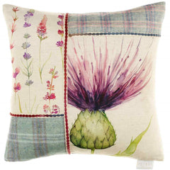 Cardus Thistle Patchwork Damson Voyage Maison Cushion