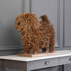 Chester dog wooden sculpture