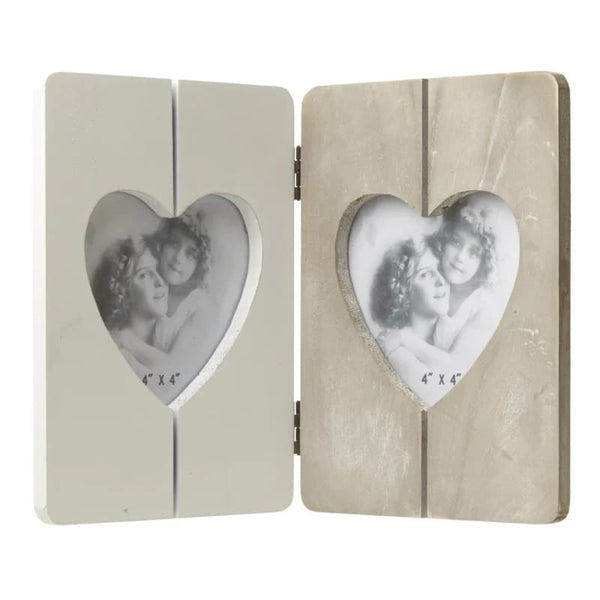 Heart Cut Out Duo Photo Frame