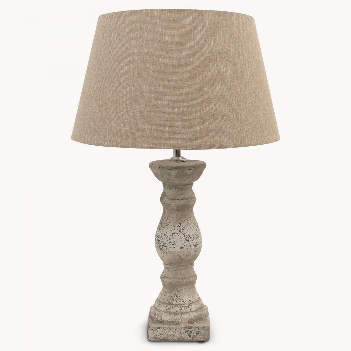 small stone lamp