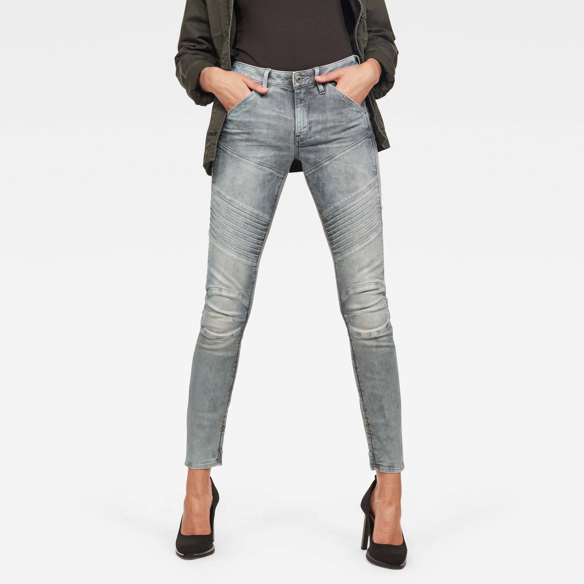 G-STAR RAW Jeans Lhana Skinny Para Mujer, Azul (sun faded niagara  D19079-C051-D898), 23W / 28L: : Moda