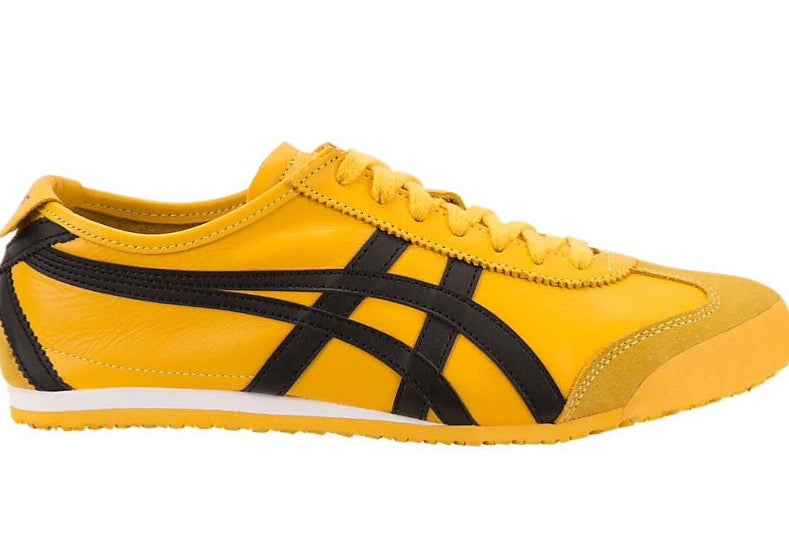 leather asics running shoes