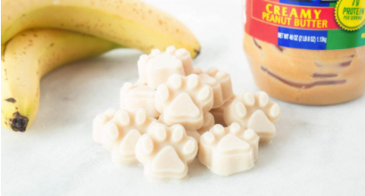 Yogurt Peanut Butter Banana Dog Treats
