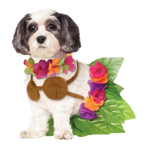 hula girl dog costume