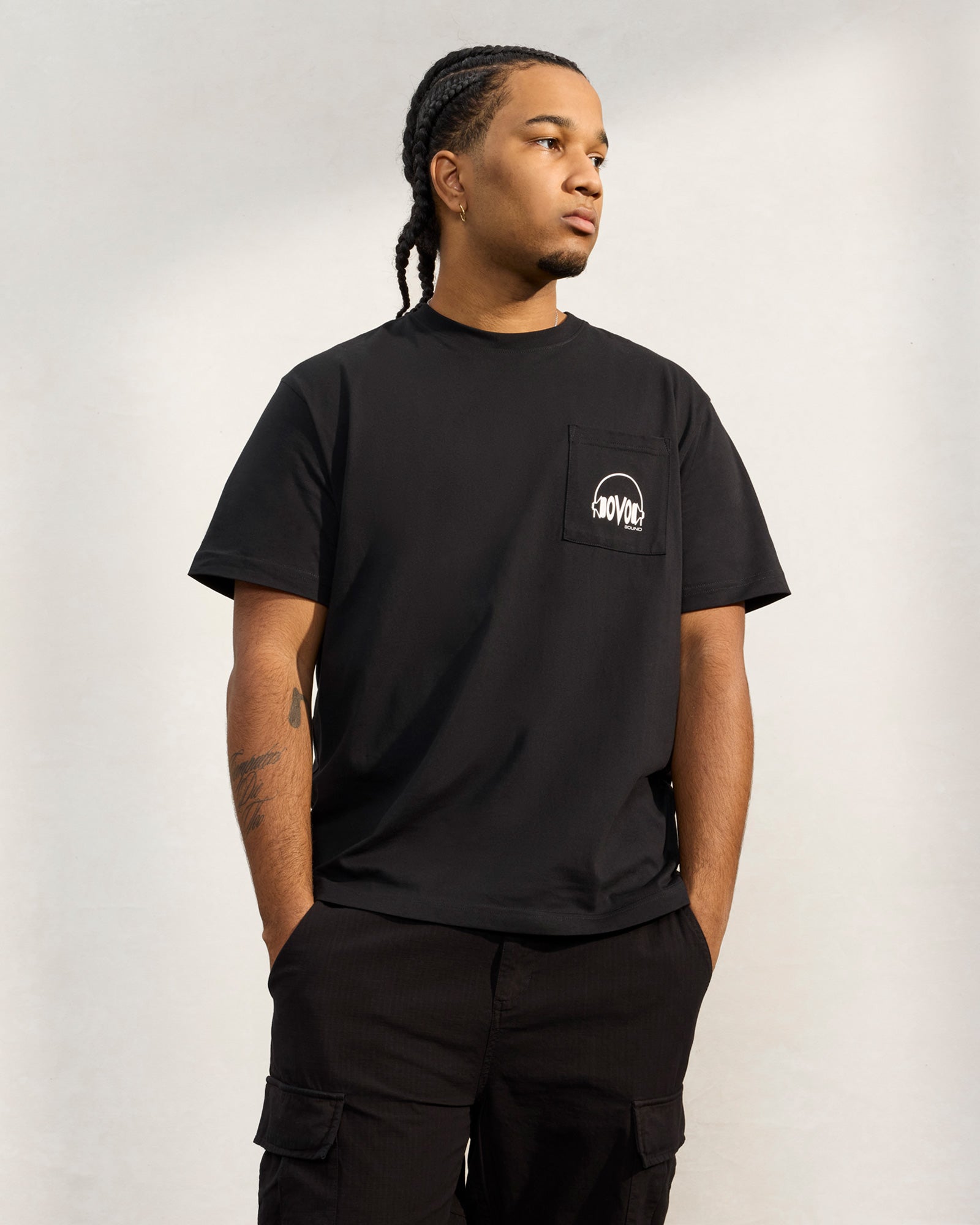 Sound Pocket T-Shirt - Black