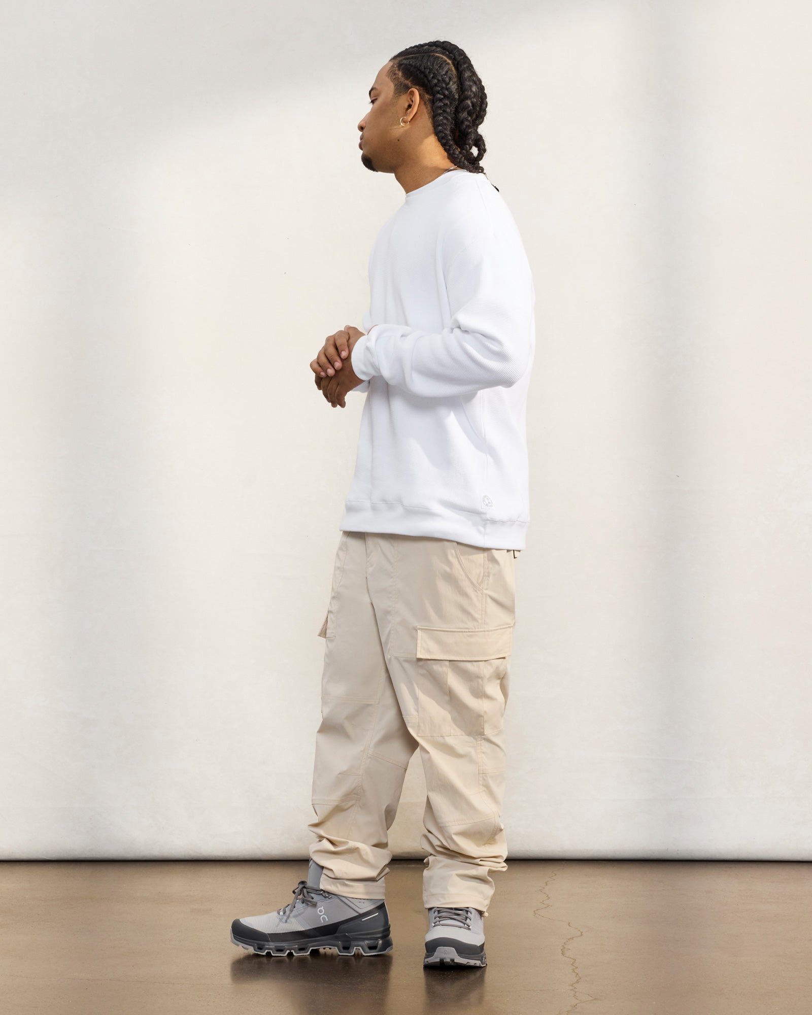 Belted Utility Cargo Pant - Sand